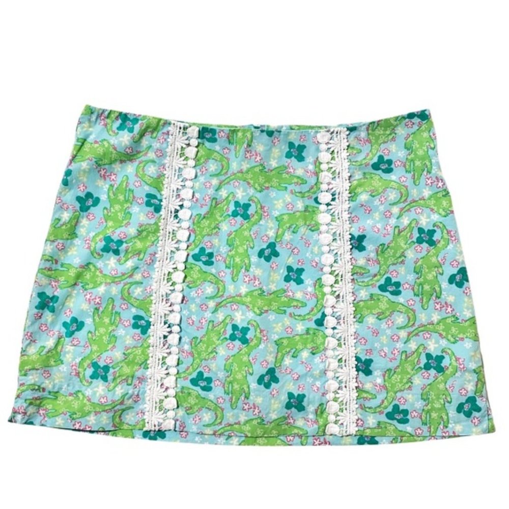 Lilly Pulitzer Alberta Gator Adelaide Skort 6